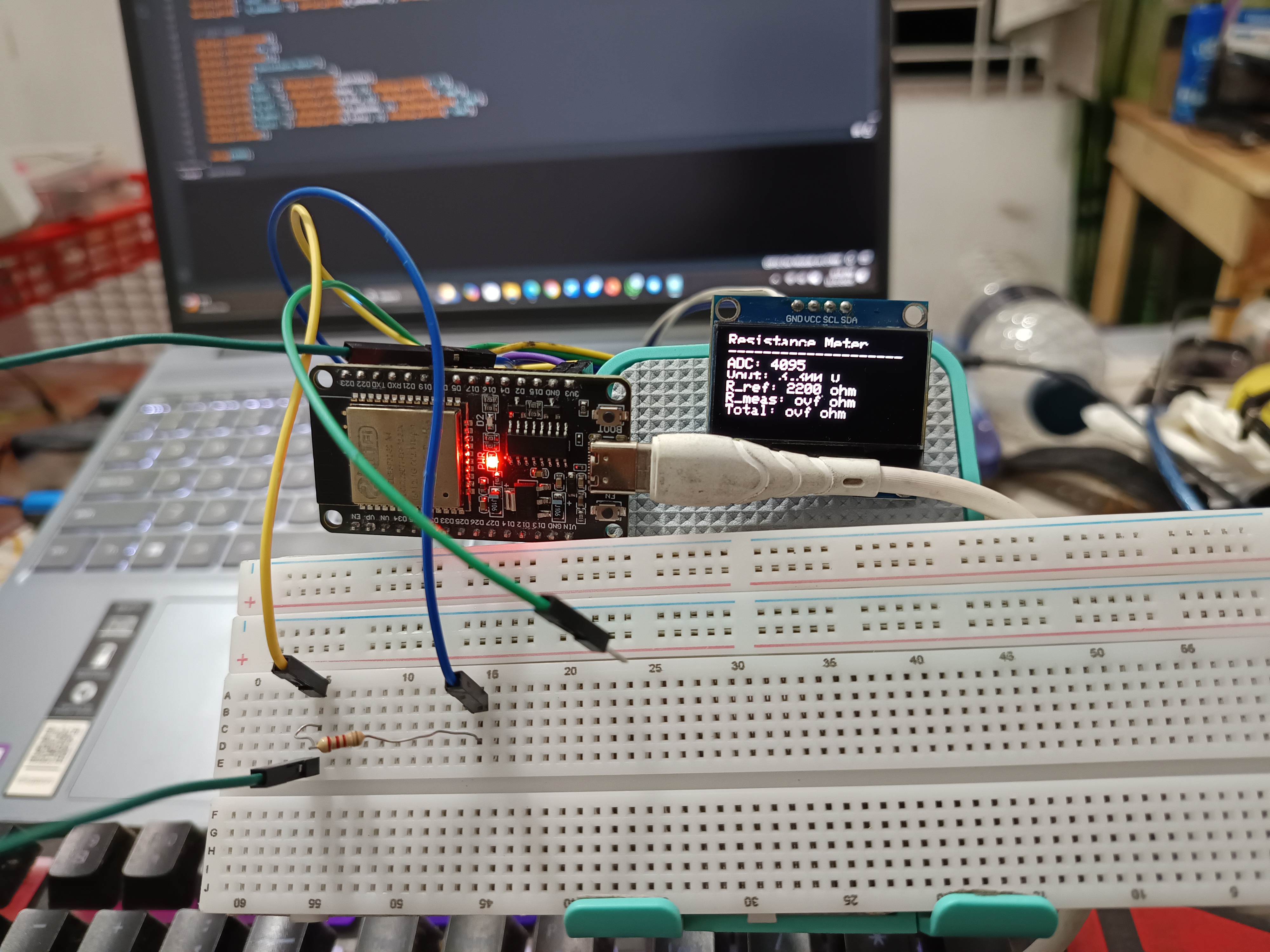 Ohm Meter using ESP32
